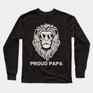 Proud Papa Lion Long Sleeve T-Shirt